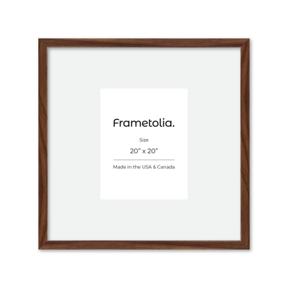 20" x 20" Dark Walnut Hudson Narrows Wall Frame