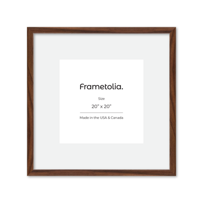 20" x 20" Dark Walnut Hudson Narrows Wall Frame