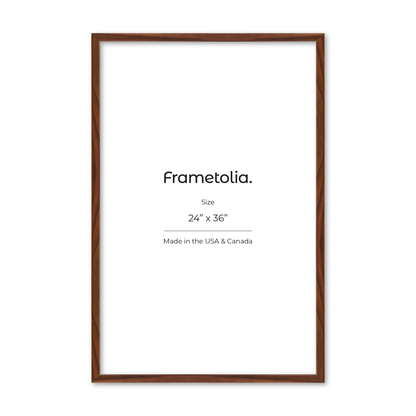 24" x 36" Dark Walnut Hudson Narrows Wall Frame