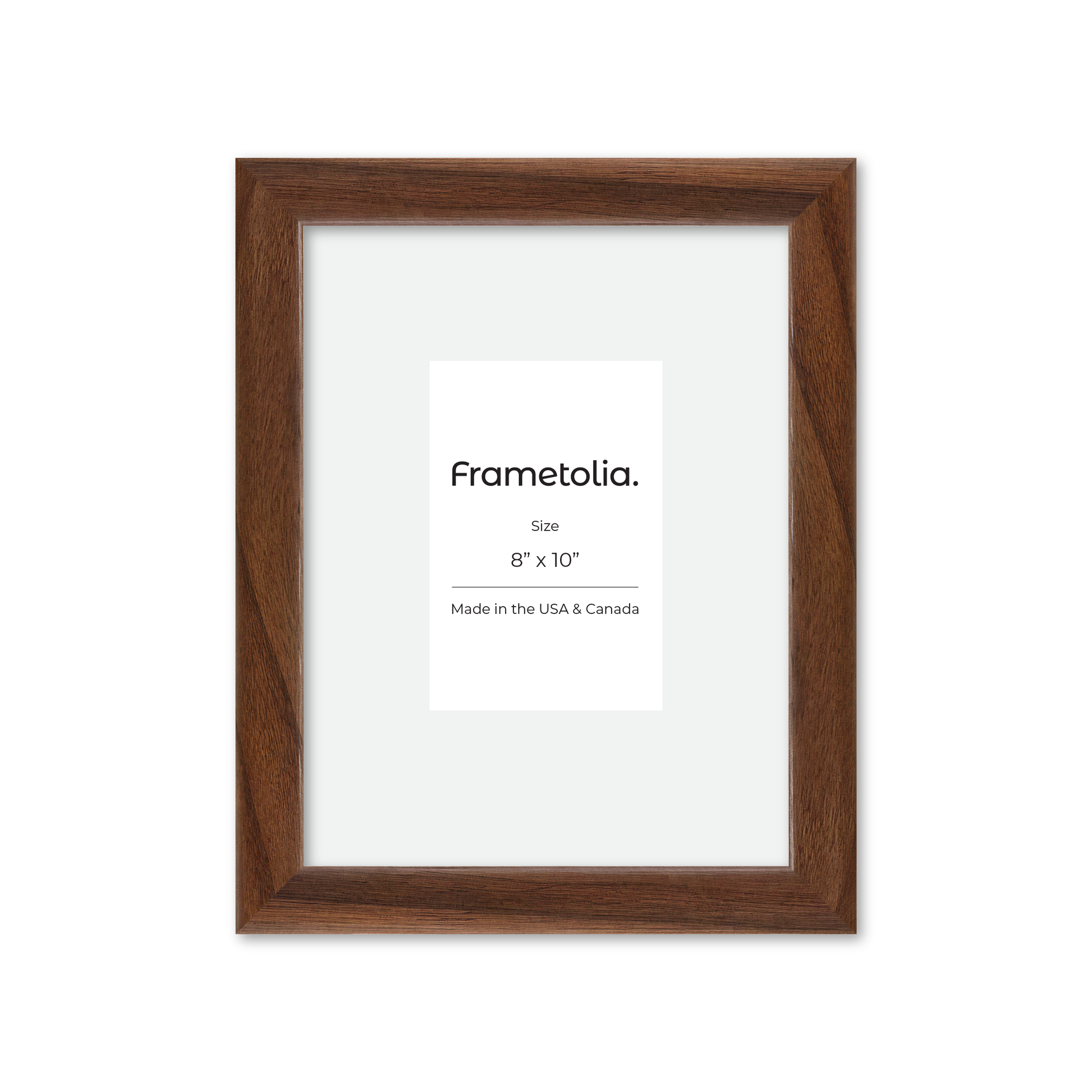 8" x 10" Dark Walnut Hudson Narrows Wall Frame