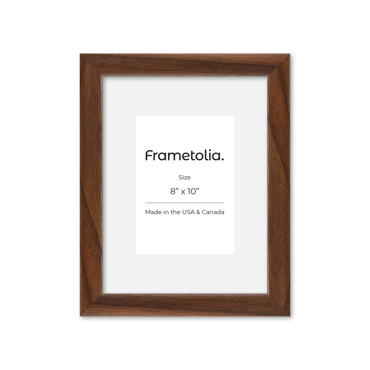 8" x 10" Dark Walnut Hudson Narrows Wall Frame