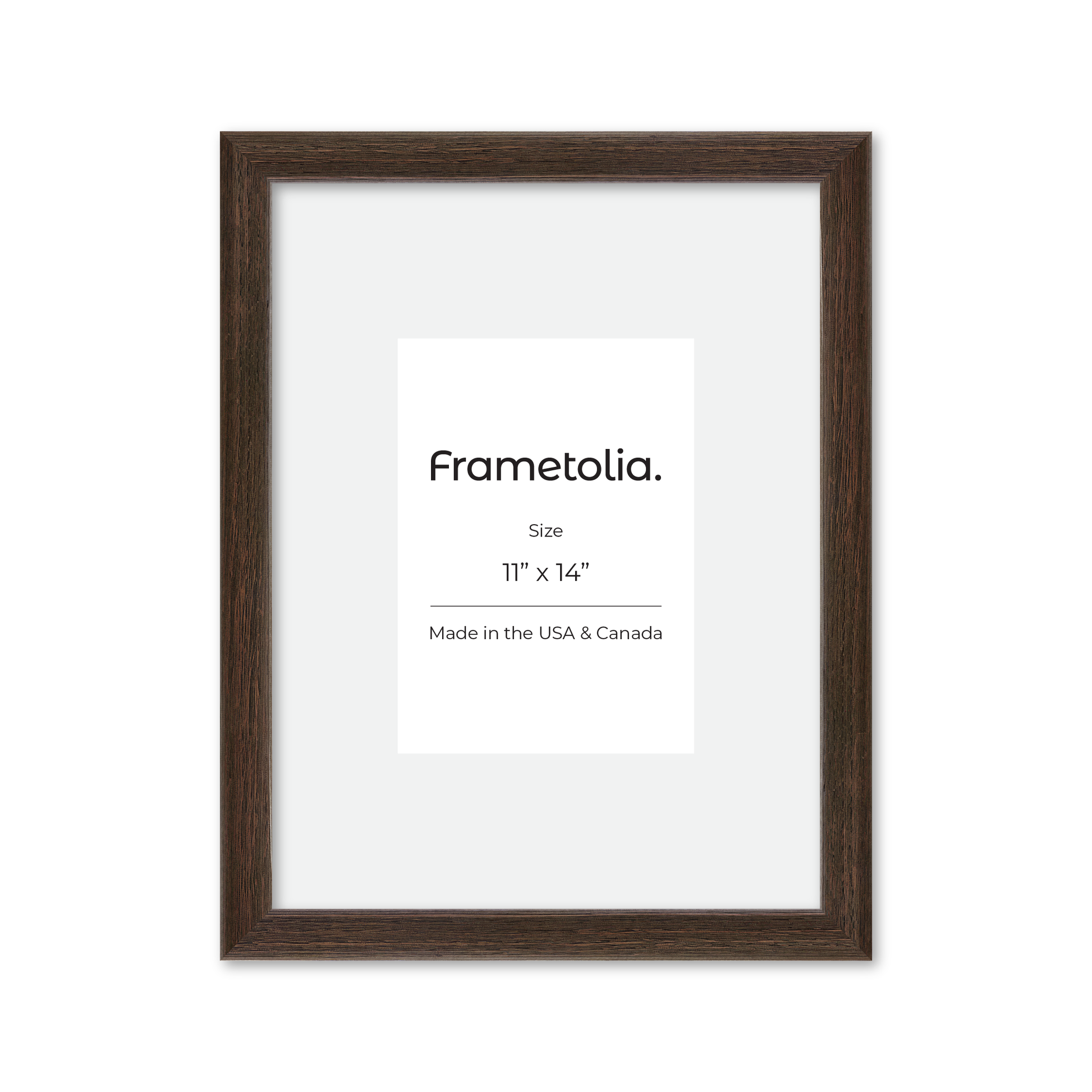 11" x 14" Dark Oak Hudson Narrows Wall Frame