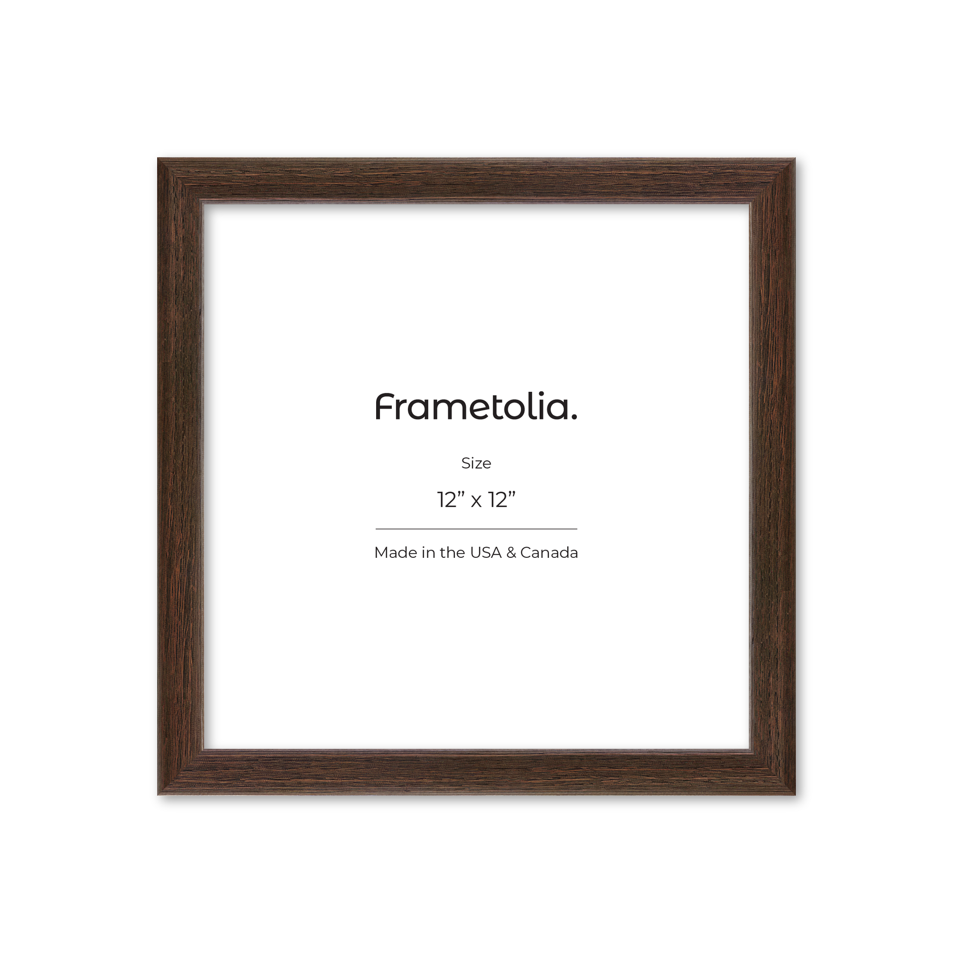 12" x 12" Dark Oak Hudson Narrows Wall Frame