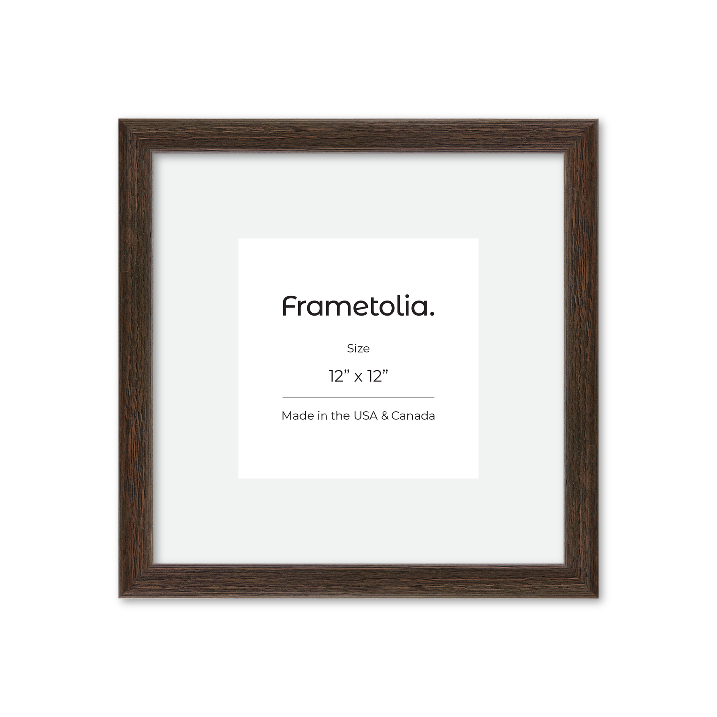 12" x 12" Dark Oak Hudson Narrows Wall Frame