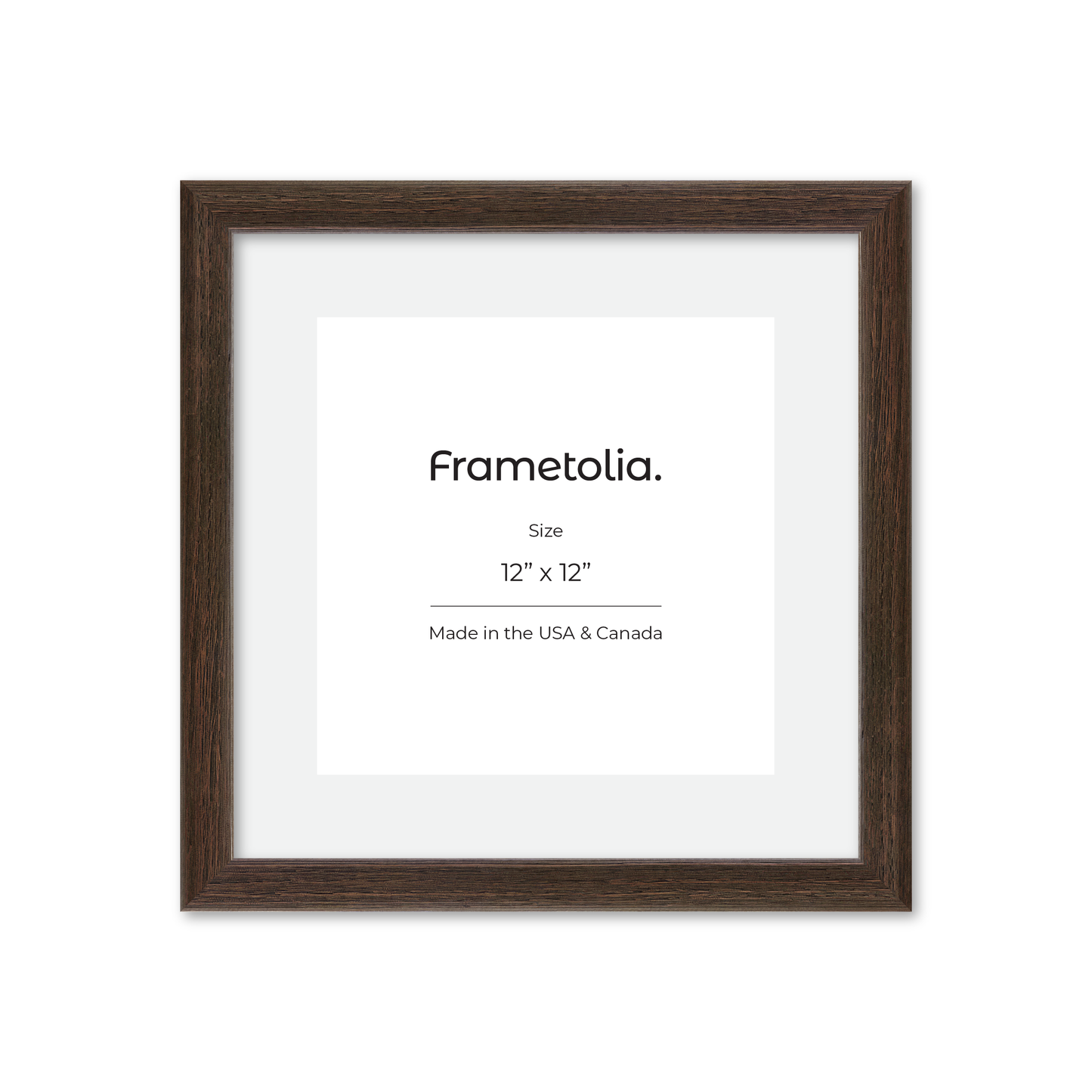 12" x 12" Dark Oak Hudson Narrows Wall Frame