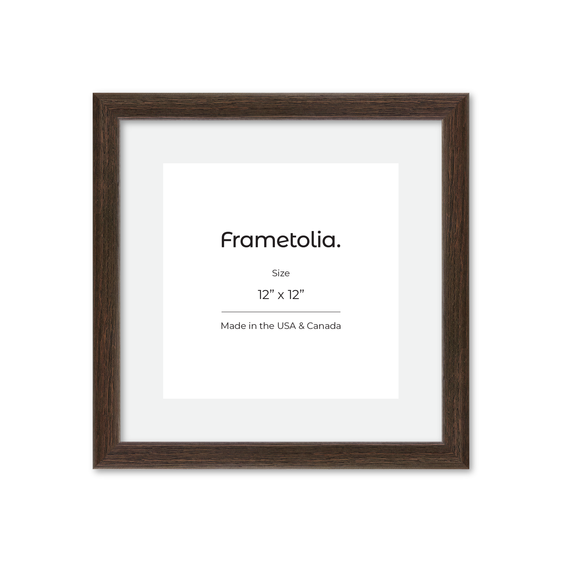 12" x 12" Dark Oak Hudson Narrows Wall Frame