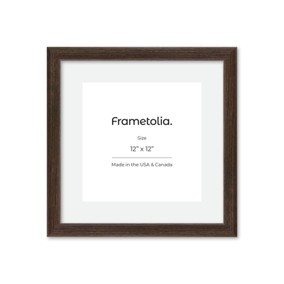 12" x 12" Dark Oak Hudson Narrows Wall Frame