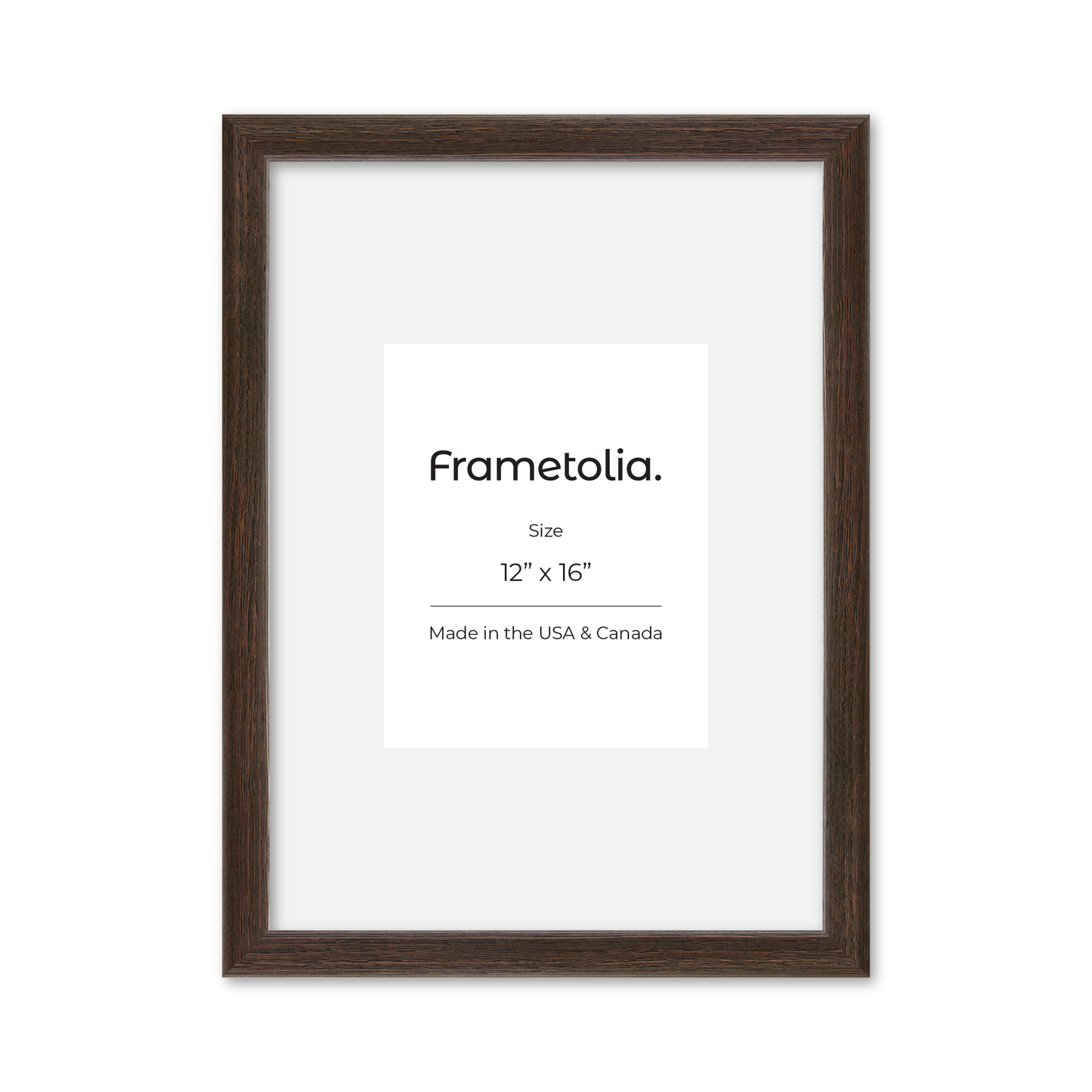 12" x 16" Dark Oak Hudson Narrows Wall Frame