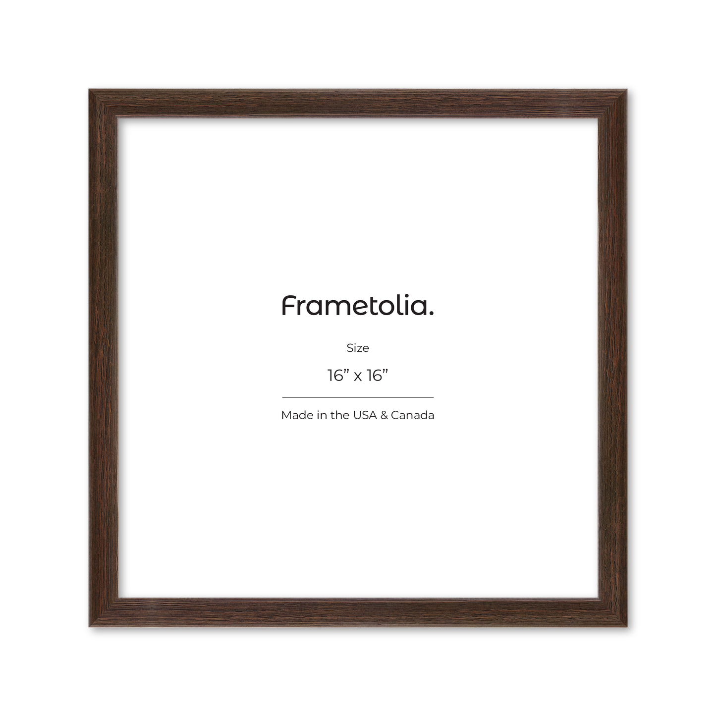 16" x 16" Dark Oak Hudson Narrows Wall Frame