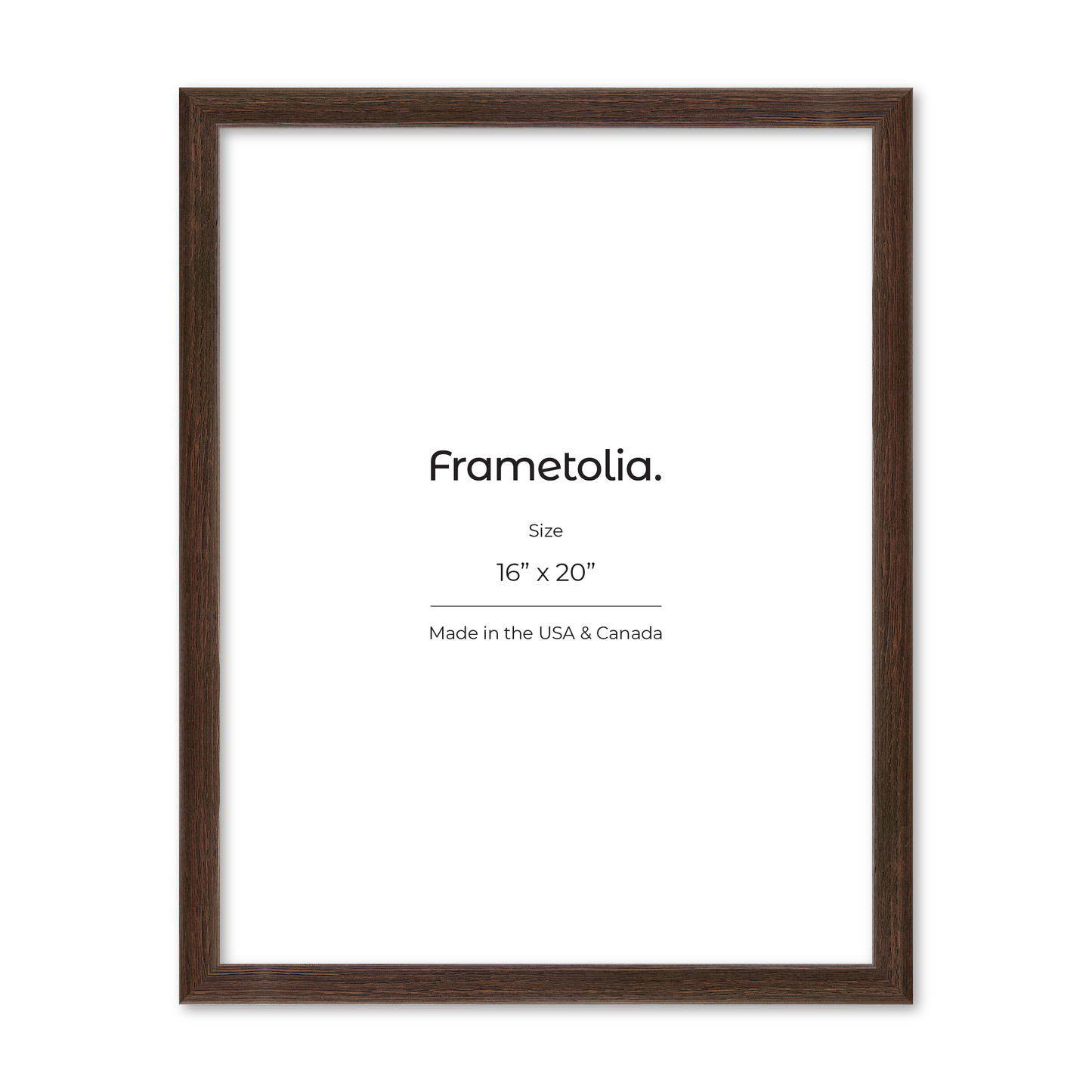 16" x 20" Dark Oak Hudson Narrows Wall Frame