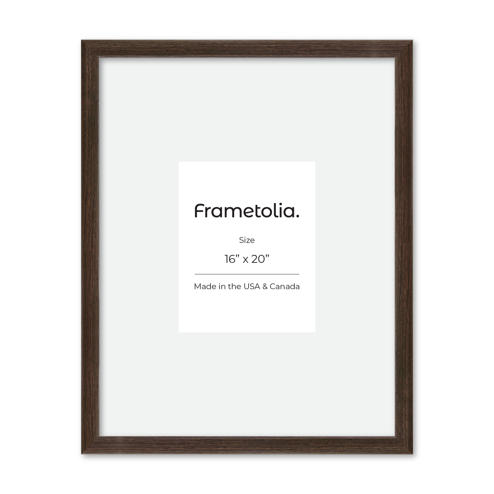 16" x 20" Dark Oak Hudson Narrows Wall Frame