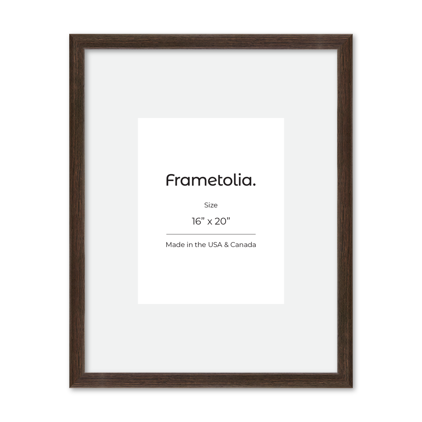 16" x 20" Dark Oak Hudson Narrows Wall Frame