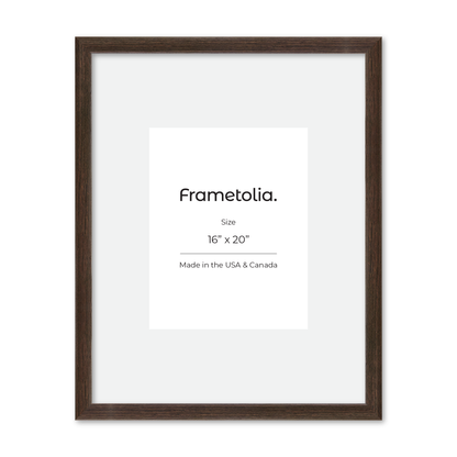 16" x 20" Dark Oak Hudson Narrows Wall Frame