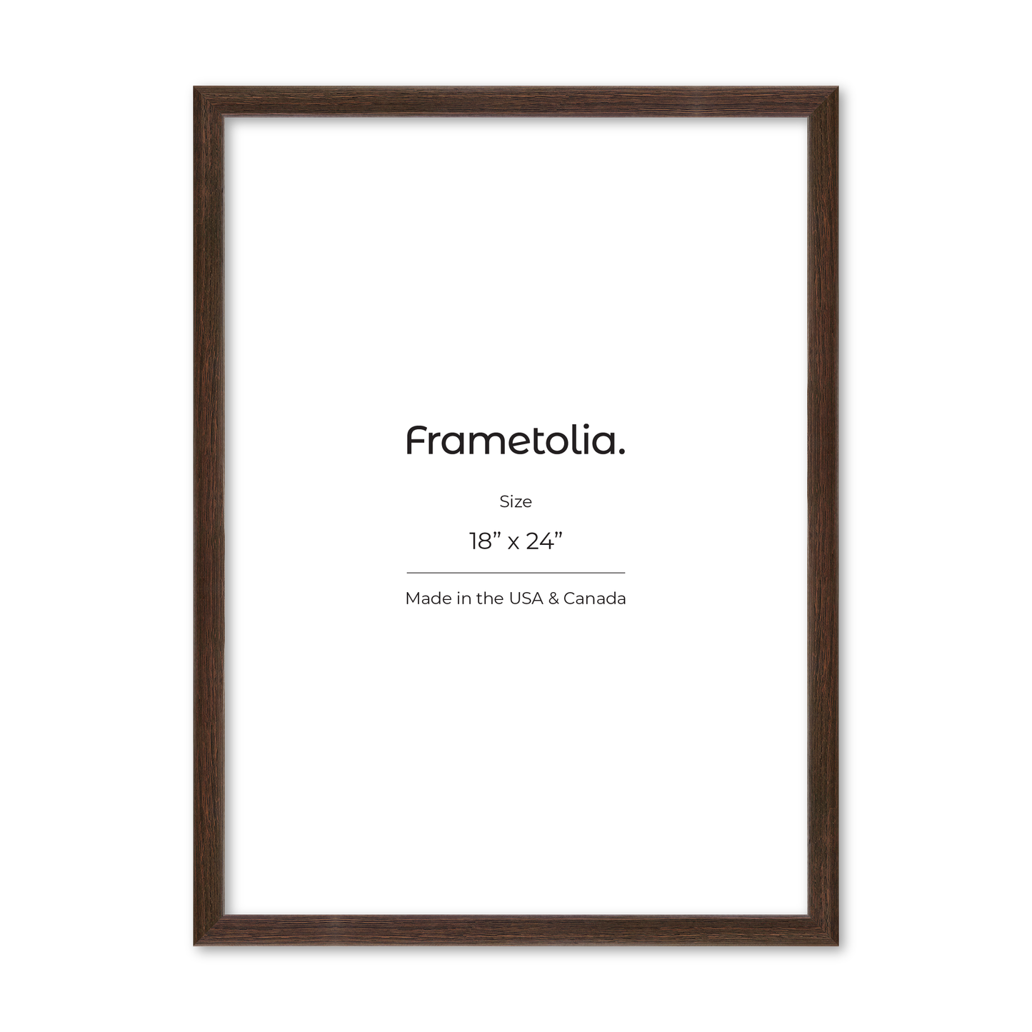 18" x 24" Dark Oak Hudson Narrows Wall Frame