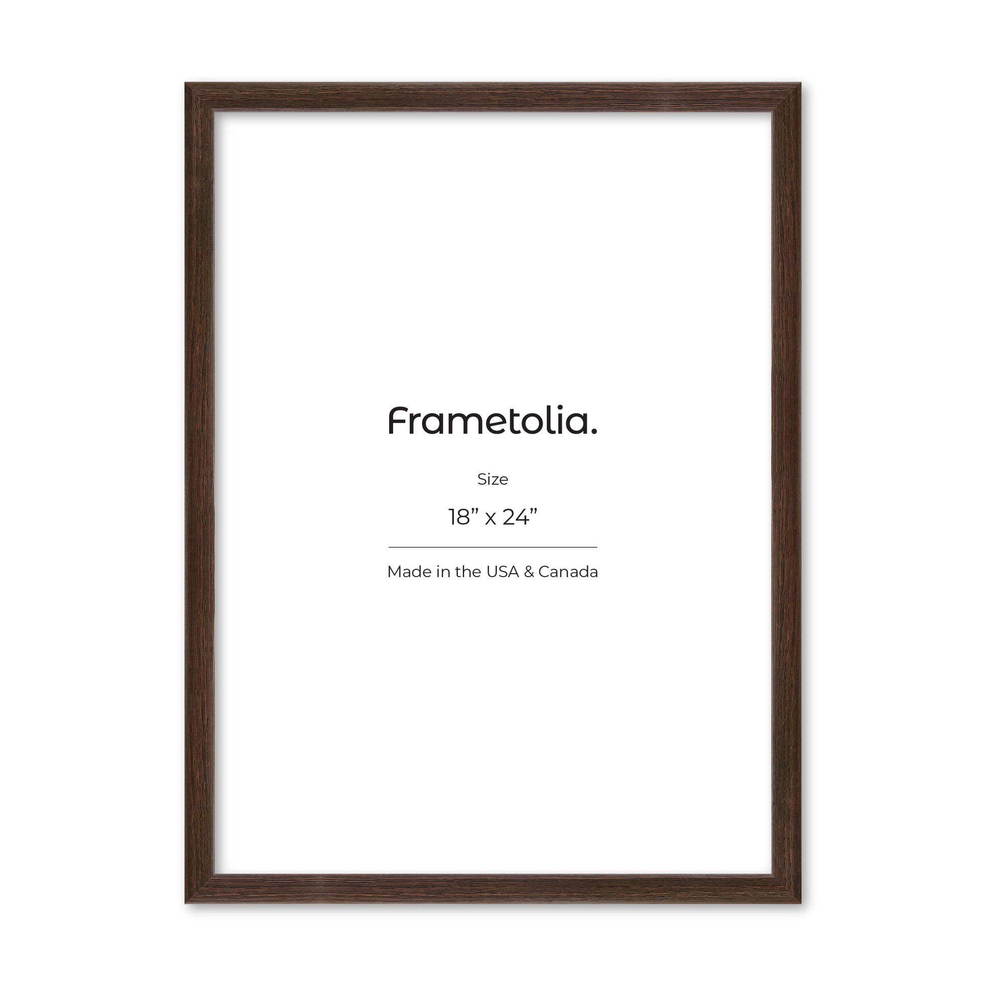 18" x 24" Dark Oak Hudson Narrows Wall Frame