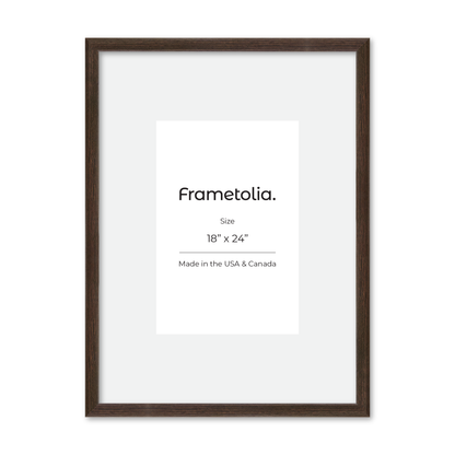 18" x 24" Dark Oak Hudson Narrows Wall Frame