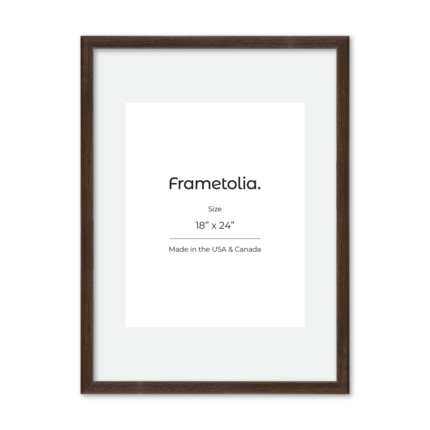 18" x 24" Dark Oak Hudson Narrows Wall Frame