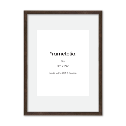 18" x 24" Dark Oak Hudson Narrows Wall Frame