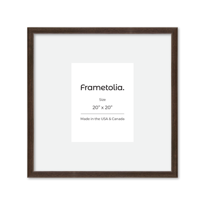 20" x 20" Dark Oak Hudson Narrows Wall Frame