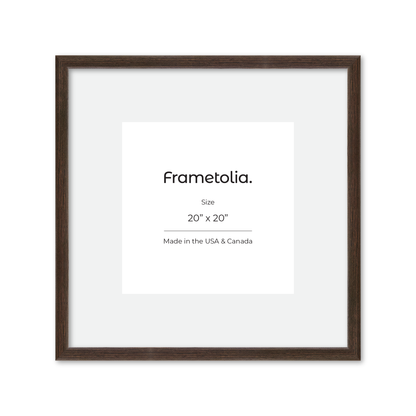 20" x 20" Dark Oak Hudson Narrows Wall Frame