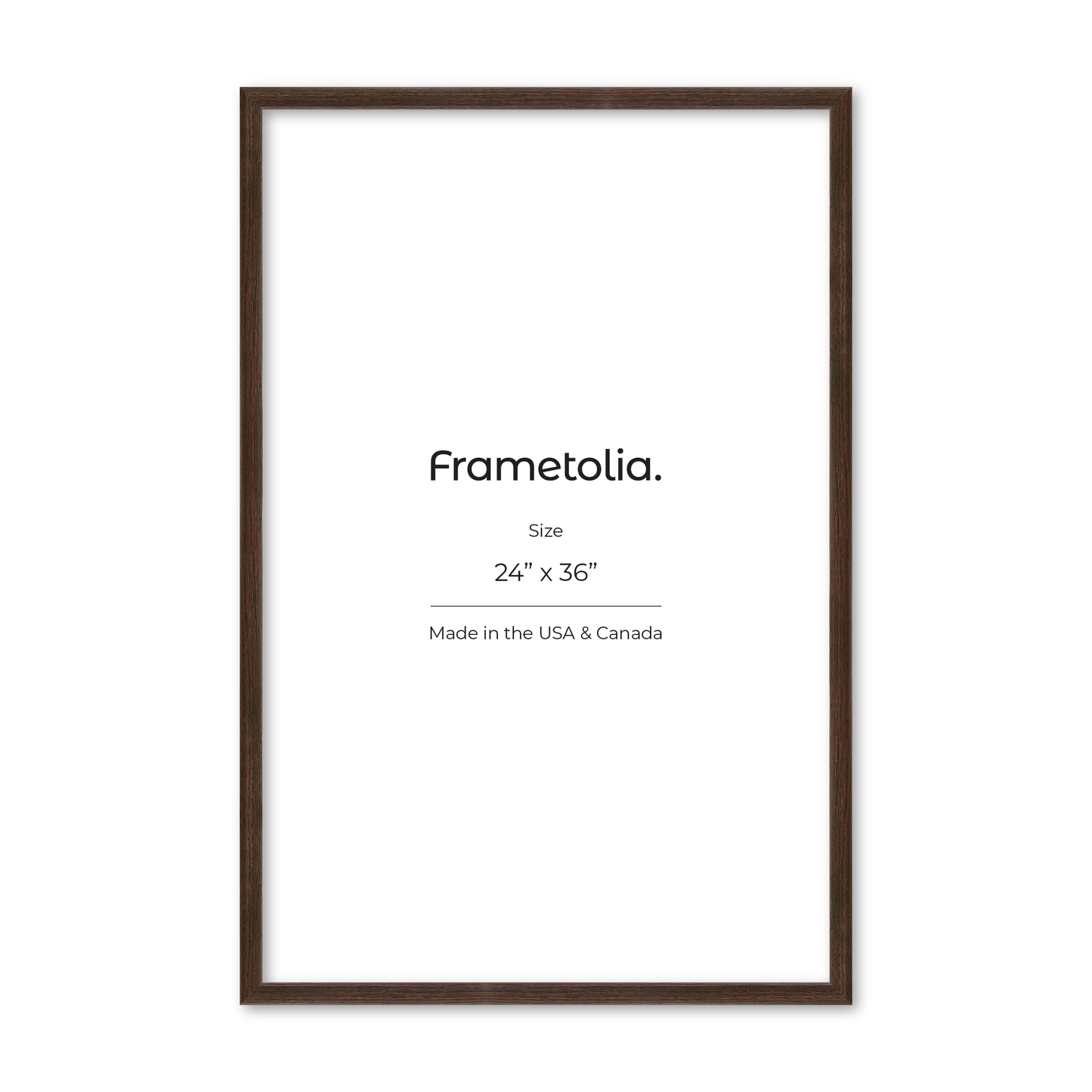 24" x 36" Dark Oak Hudson Narrows Wall Frame