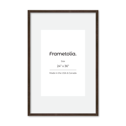 24" x 36" Dark Oak Hudson Narrows Wall Frame