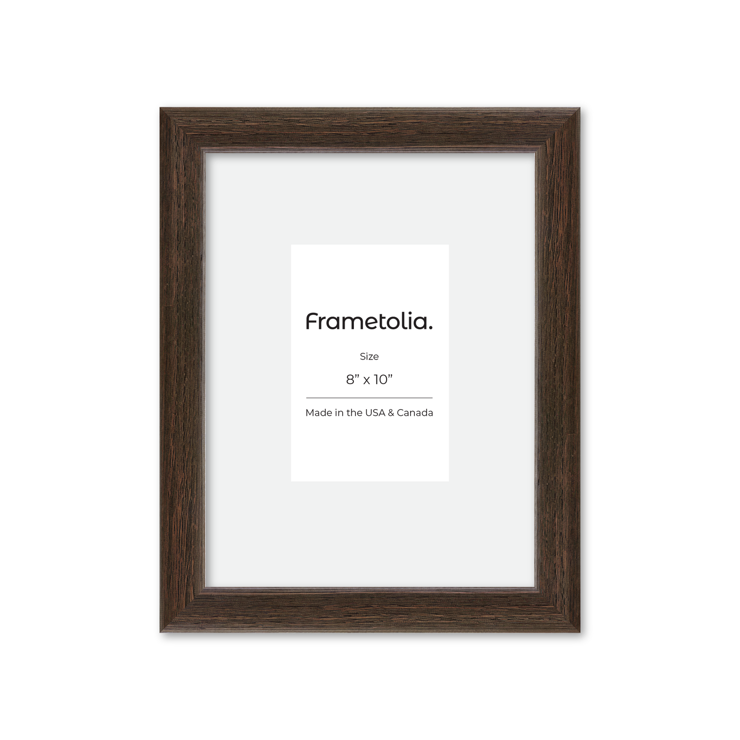 8" x 10" Dark Oak Hudson Narrows Wall Frame