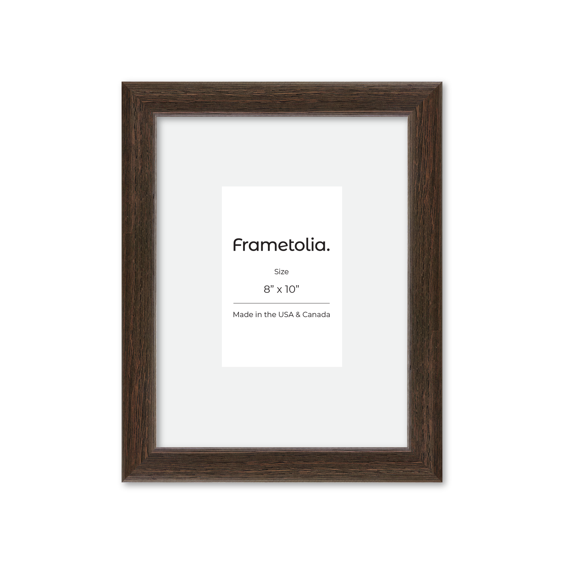 8" x 10" Dark Oak Hudson Narrows Wall Frame