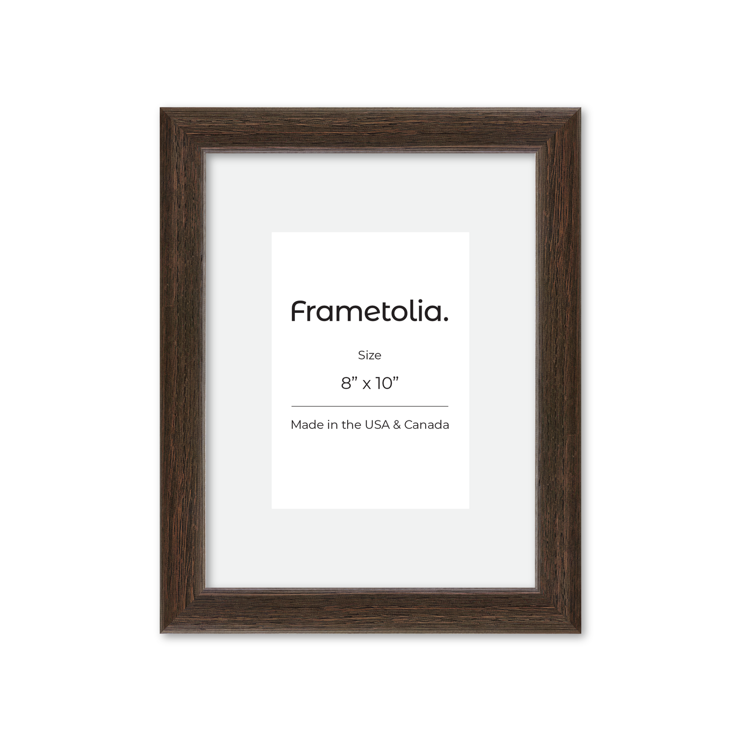 8" x 10" Dark Oak Hudson Narrows Wall Frame