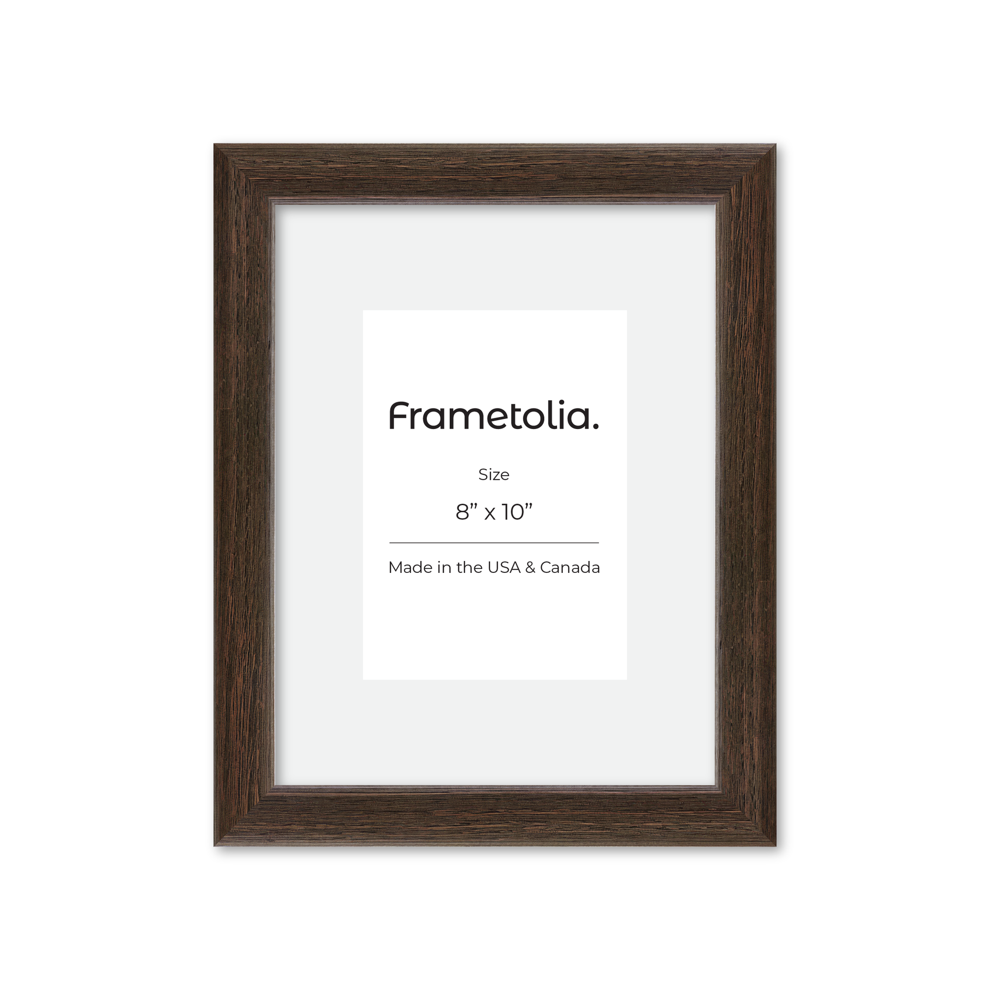 8" x 10" Dark Oak Hudson Narrows Wall Frame