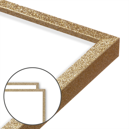 Gold Glitter Wall Frame, Set of 2