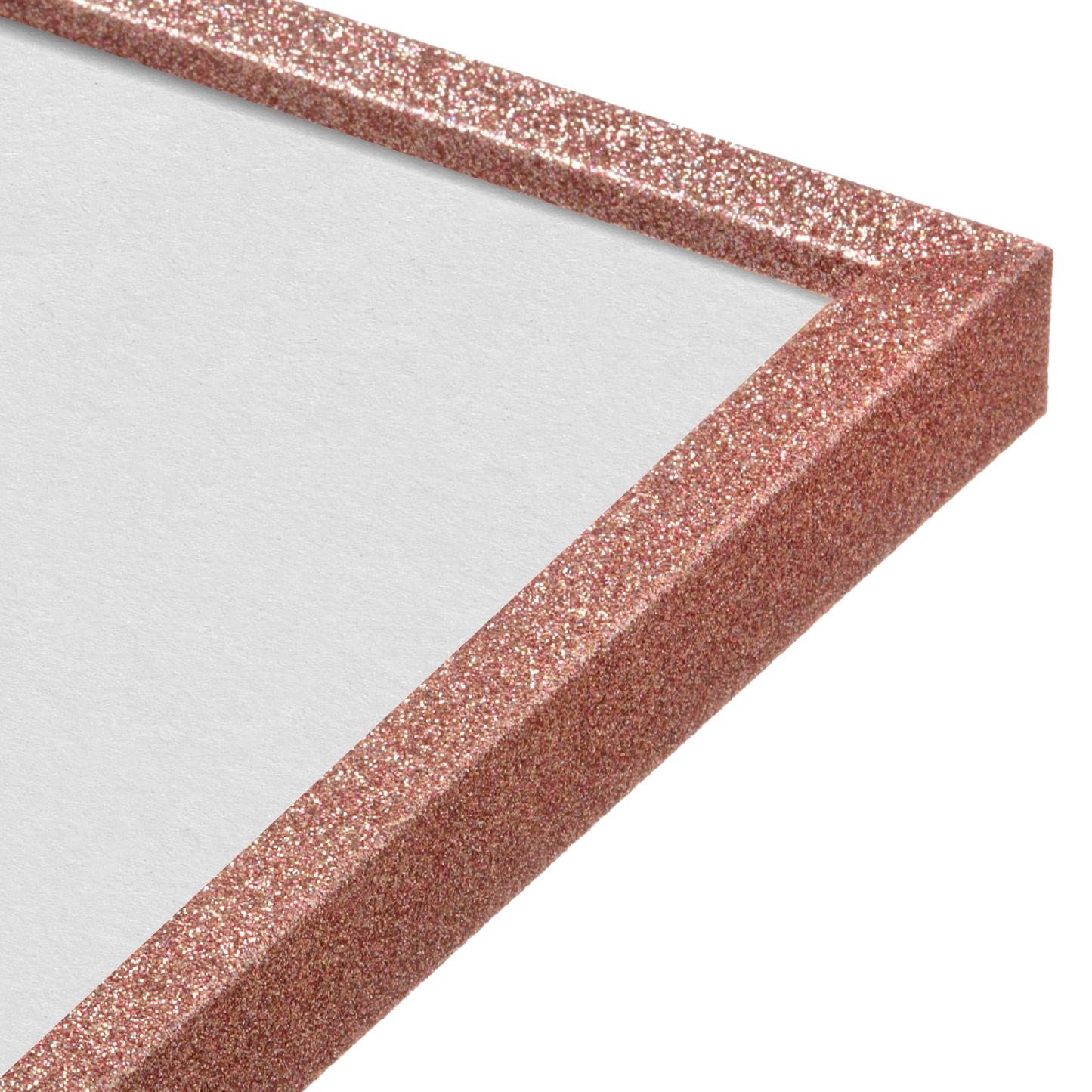 Rose Glitter Frame With Custom Print