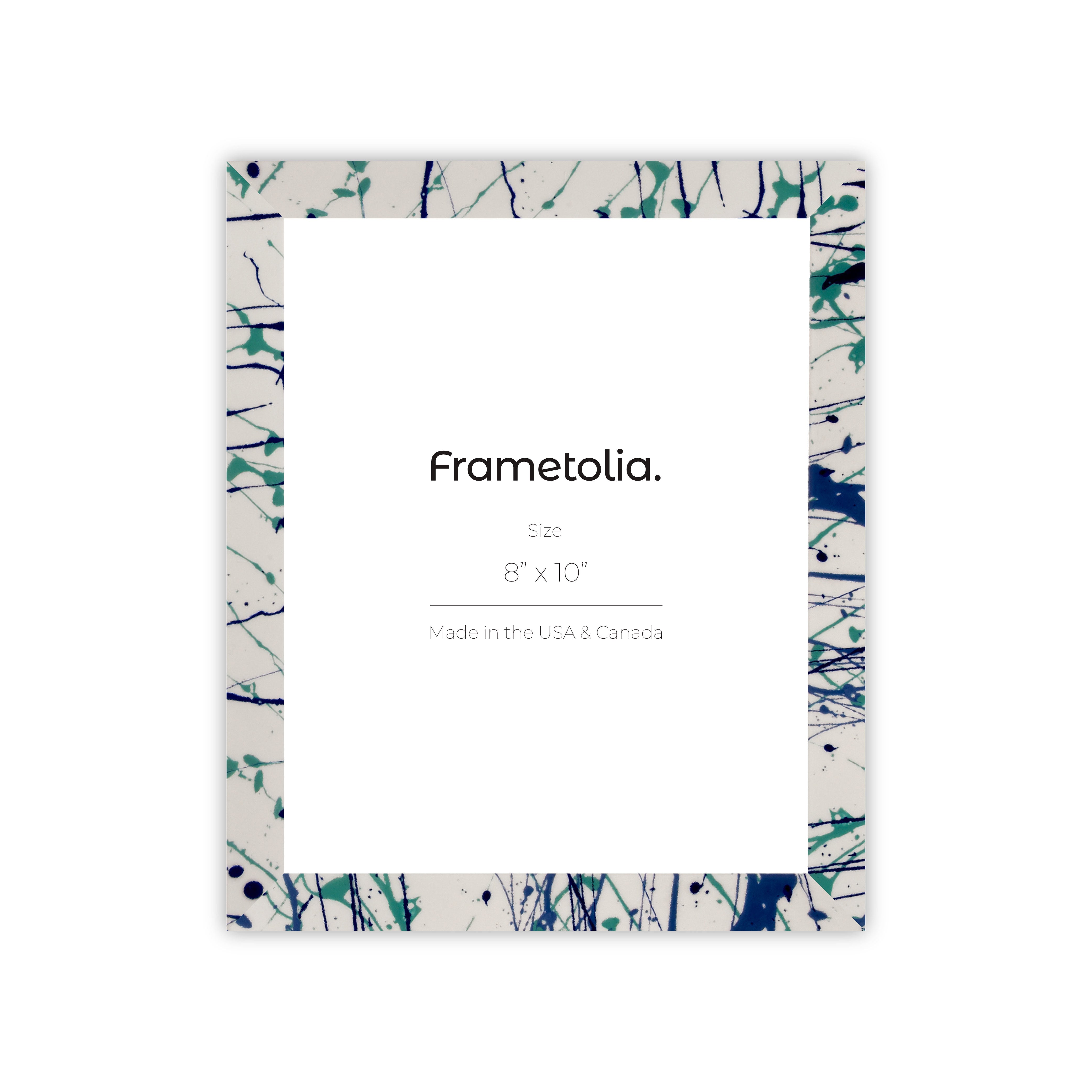 Azure Flow Splash Narrow Wall Frame