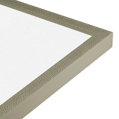 Bone Shagreen Narrow Width Wall Frame, Set of 4