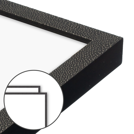 Fog Shagreen Narrow Width Wall Frame, Set of 2