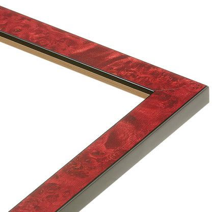 Red Burlwood Medium Width Table Top Frame