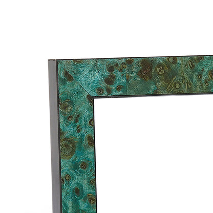 Sky Blue Burlwood Medium Width Table Top Frame