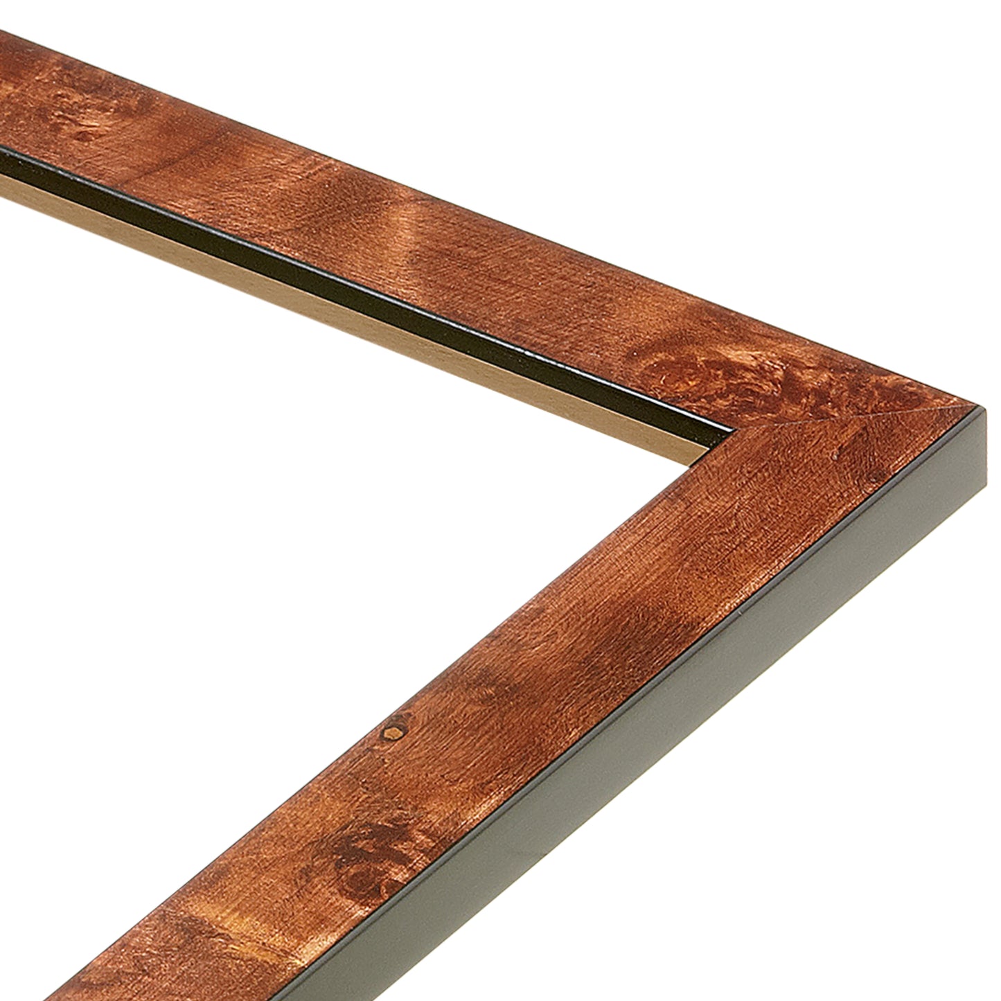 Brown Burlwood Medium Width Table Top Frame