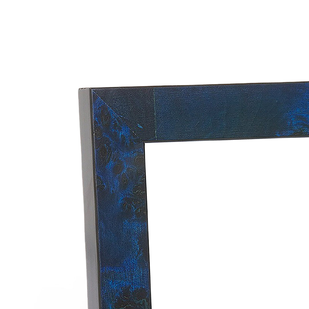 Midnight Blue Burlwood Medium Width Table Top Frame