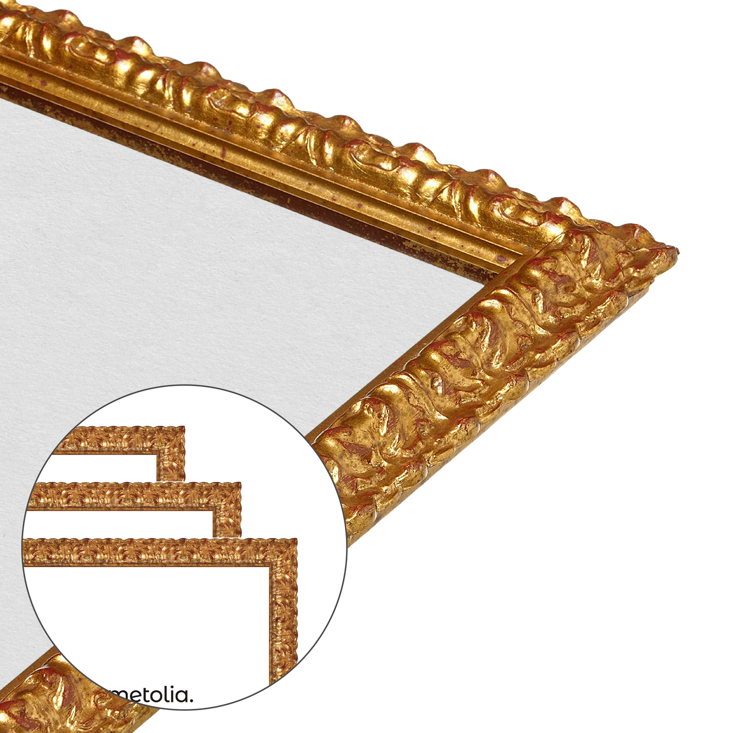 corner close up of the frame