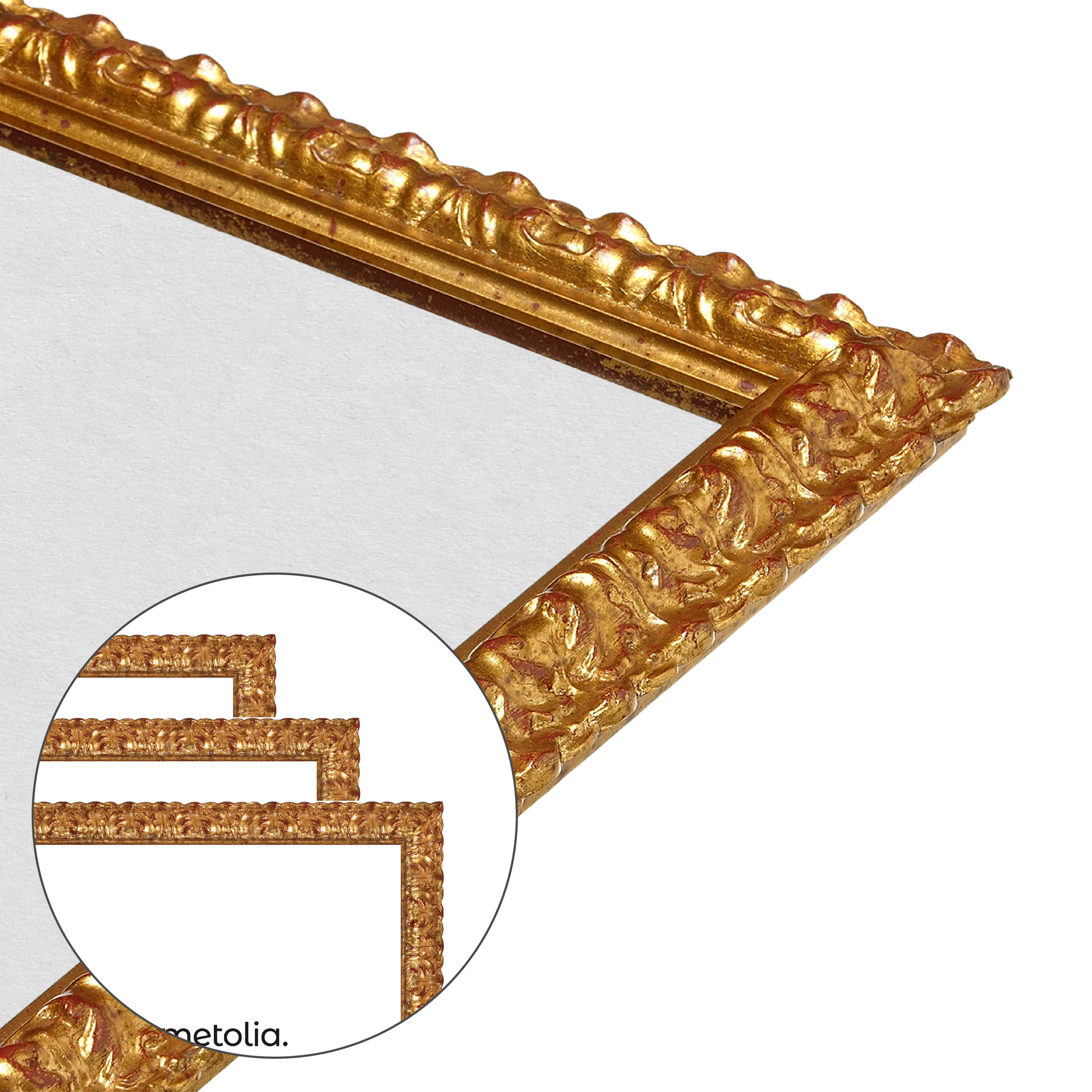 corner close up of the frame