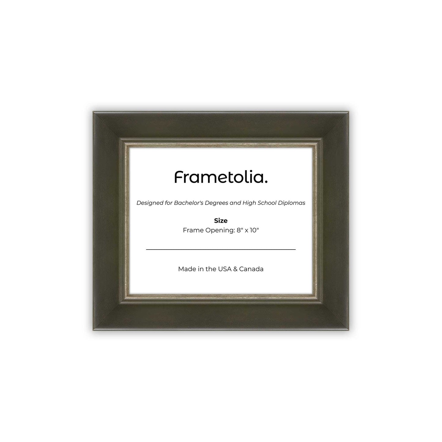 8" x 10" Black FAMILY Diploma Frame - No Mat