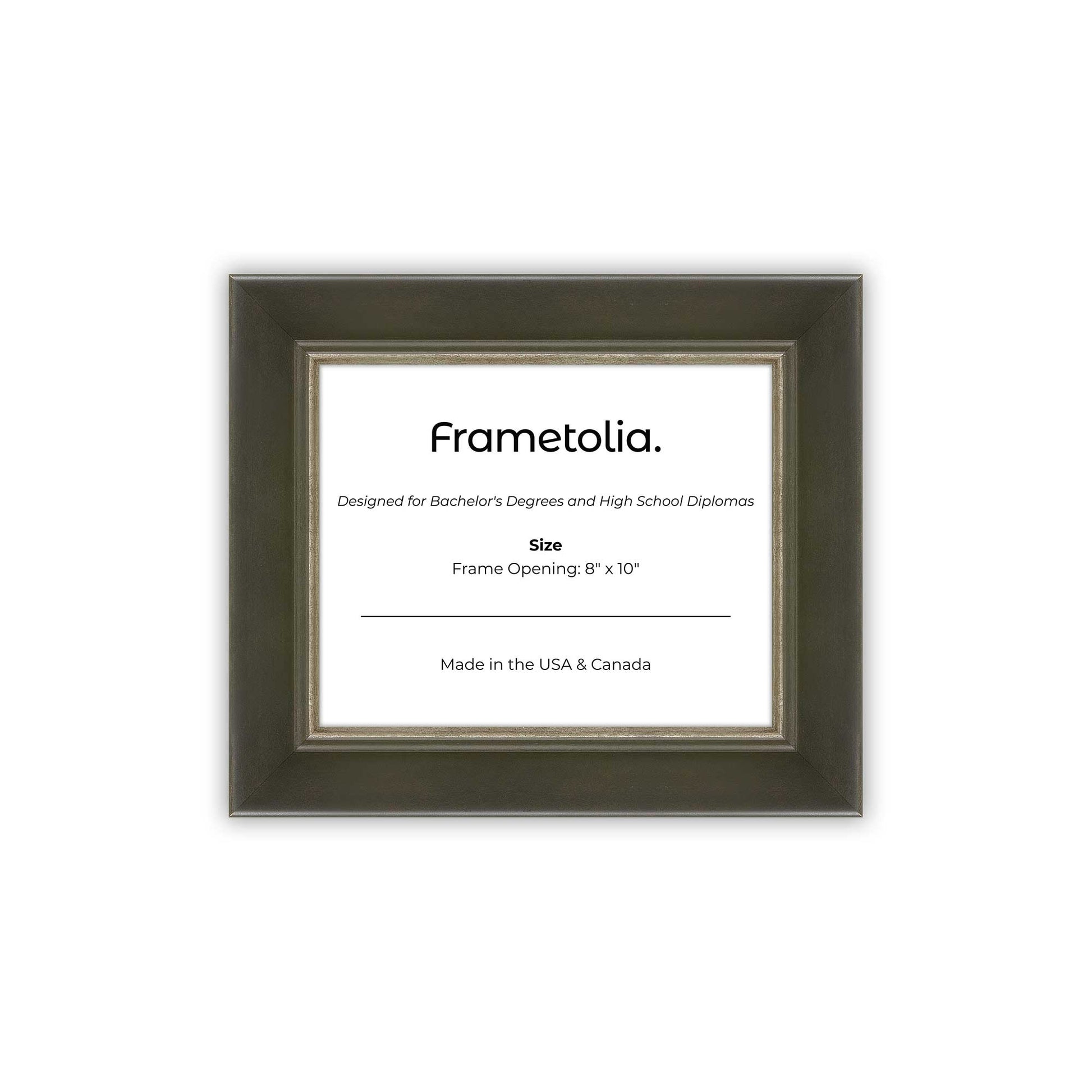 8" x 10" Black FAMILY Diploma Frame - No Mat