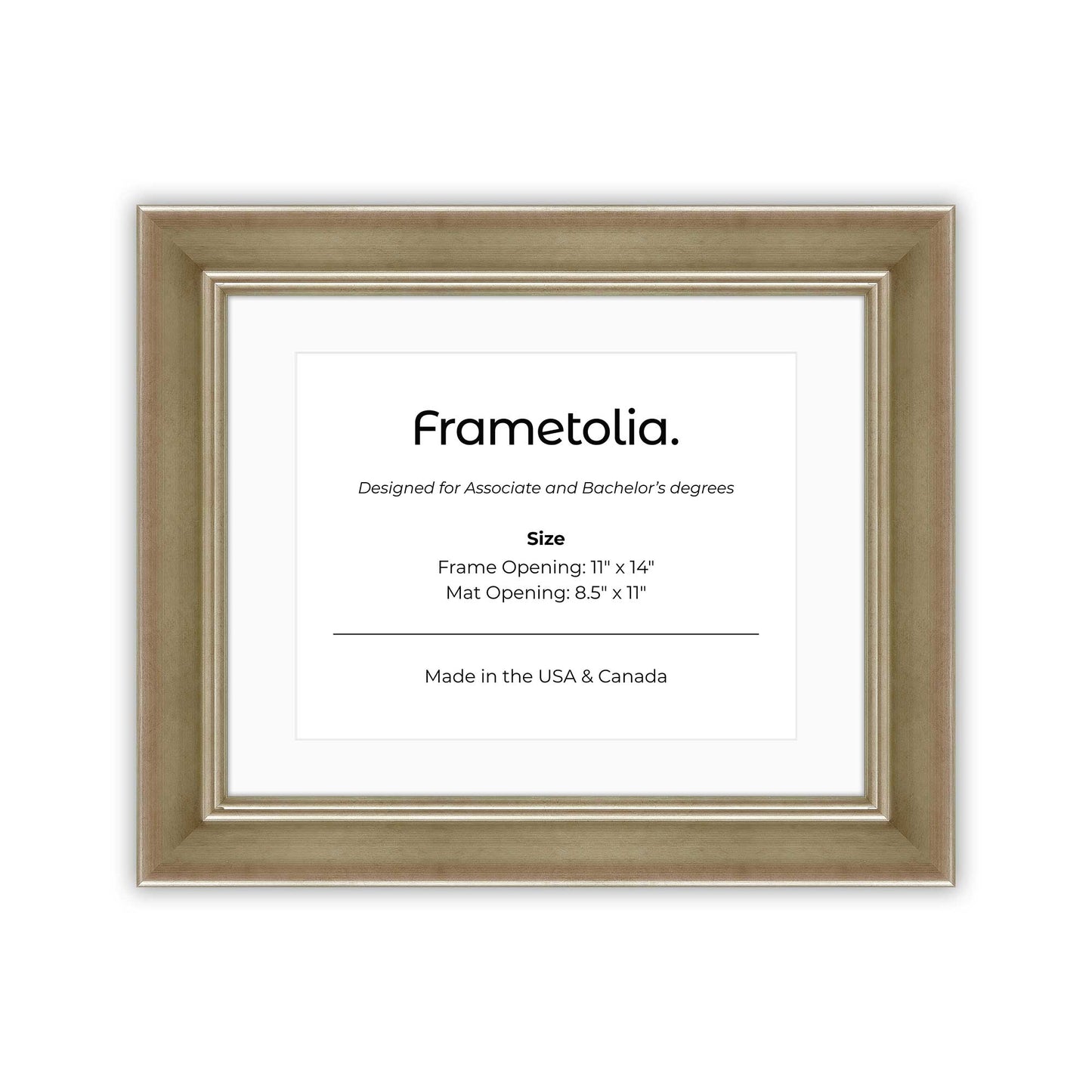 Gilded Silver FAMILY Wall Frame