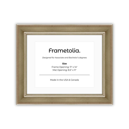 Gilded Silver FAMILY Wall Frame