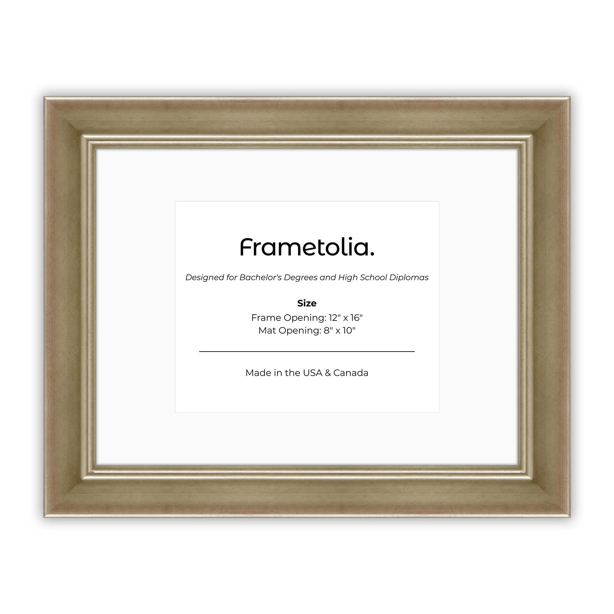 gilded silver sterling ridge diploma frame