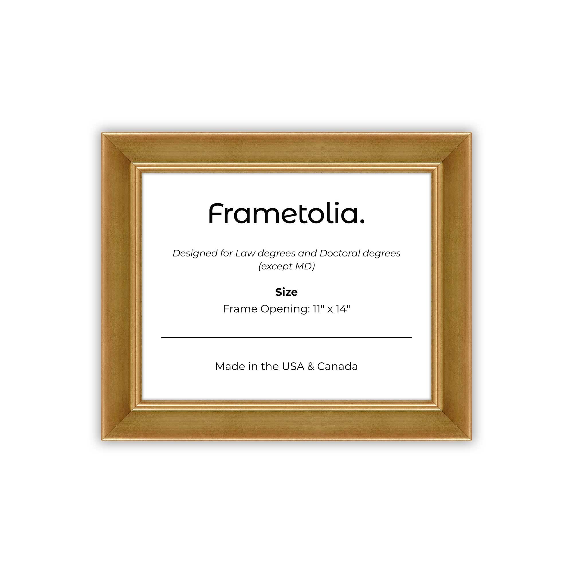 Gilded Gold Sterling Ridge Diploma Frame