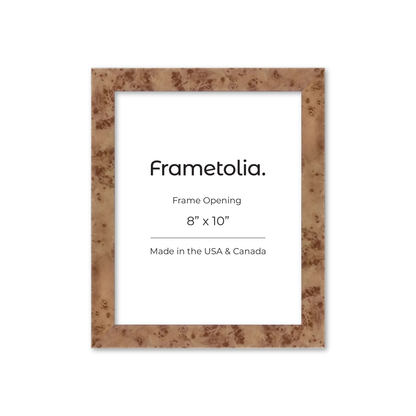 8" x 10" Caramel Burlwood Lucca Wall Frame