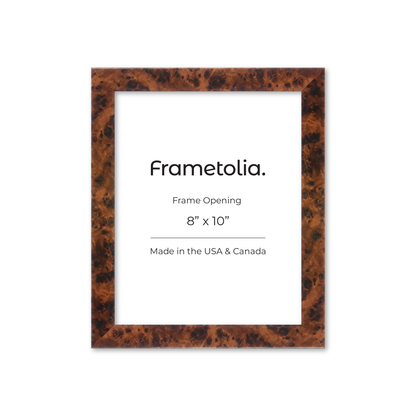 Amber Burlwood Lucca Wall Frame