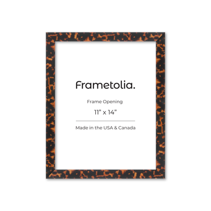 11" x 14" Tortoise Burlwood Lucca Wall Frame